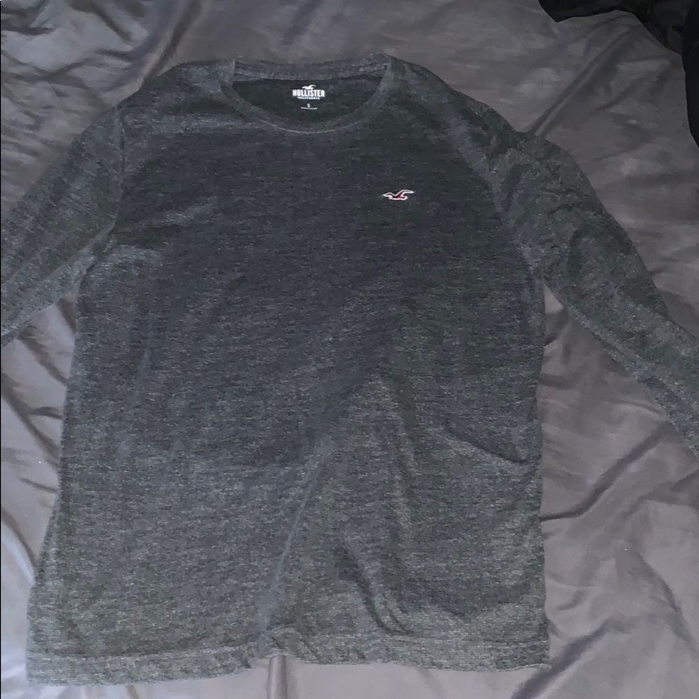 Mens Small Long Sleeve Grey Hollister Shirt